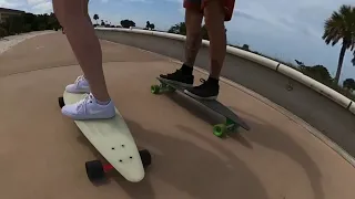 Penny Longboards at the Beach