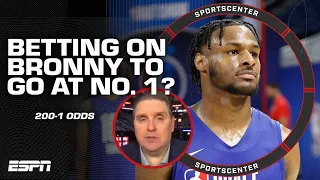 Bronny to get drafted No. 1 at 200-1?! Bettors are taking their chances 😳 | SportsCenter