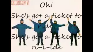Ticket To Ride - Beatles lyrics