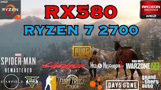 RYZEN 7 2700 + RX 580 | TESTED IN 12 GAMES | IN 2023