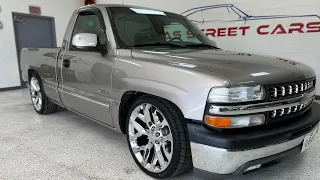 2002 Chevrolet Silverado, short bed, belltech suspension, 22” wheels, 5.3, G80, Low Miles, SOLD