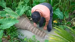 #PART1 BAMBOO FISH TRAP AMAZING FISHING UNIQUE FISH TRAPPING SYSTEM USING BAMBOO