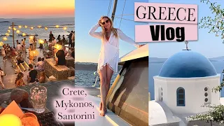 Greece Vacation Vlog ~ 12 Days in Crete, Santorini & Mykonos!