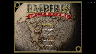 Empires Dawn of the Modern World 1 vs 1 (England vs England-AI-Emperor) part 1