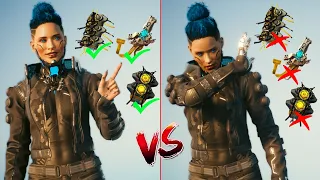 Playing With VS Without Cyberwares in Cyberpunk 2077 Looks like