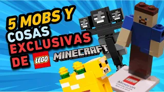 5 MOBS Y COSAS EXCLUSIVAS DE LEGO MINECRAFT :D |