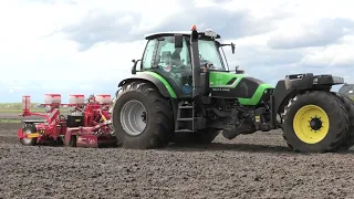 UIEN ZAAIEN MET EEN DEUTZ FAHR LELY KOPEG KRAMER