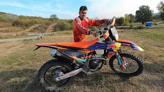 KTM 350 EXC-F 2024 engine exhaust sound check