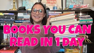 SHORT BOOK RECOMMENDATIONS | 20ish Books You Can Read In One Day