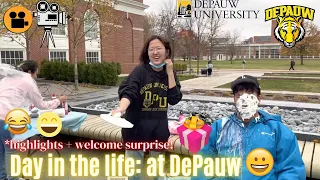 Day in the life at DePauw + highlights and welcome surprise!