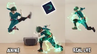 Midoriya Deku Live Action Anime Boku No Hero Academia After Effect Vs Alight Motion