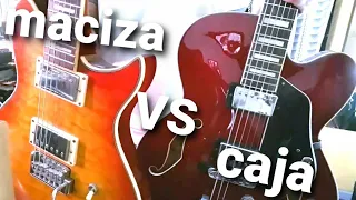 Guitarra de caja vs maciza. Testeo y análisis de características.