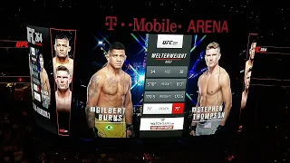 UFC 264 - Gilbert Burns walkout @ T-Mobile Arena
