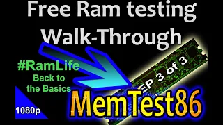 Test new RAM for free with Memtest86..Walk-through - 2020 RAM Series Vid(3)of(3)