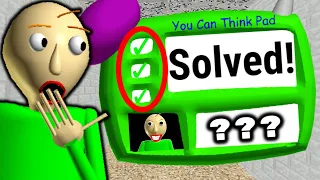 I Got The Impossible Question RIGHT! | Baldi's Basics