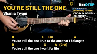 You're Still The One - Shania Twain (Easy Guitar Chords Tutorial with Lyrics)