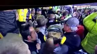 Jeff Gordon and brad kesoloski fight at Texas