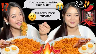 Spicy Nepali Ramen Mukbang 🥵 With Embarrassing Questions | thisissharmy