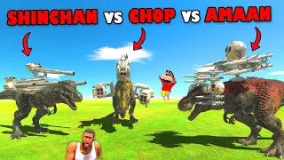 SHINCHAN TEAM vs CHOP TEAM vs AMAAN TEAM in Animal Revolt Battle Simulator