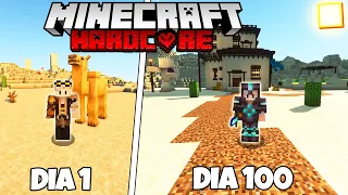 SOBREVIVI 100 DIAS NO DESERTO DO MINECRAFT HARDCORE