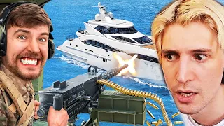 Protect The Yacht, Keep It! | xQc Reacts to MrBeast