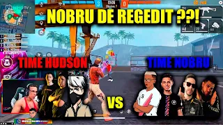 HUDSON TWO9 MITO LEOZIN vs NOBRU BUXEXA RACHA E BOCA - NOBRU USANDO REGEDIT ? 4v4 APOSTADO