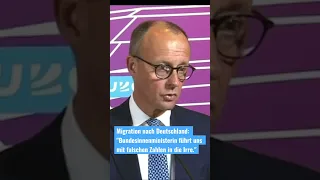 Friedrich Merz kritisiert Faeser: "Zahl der irregulären Migranten zurückdrängen" #merz #cdu #faeser