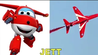 Jett super wings in real life !! all characters