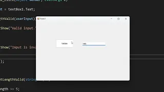 How to Get User Input From a Textbox and Validate It Using C# (Simple)