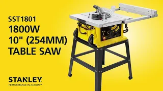 Stanley 254mm 1800W Table Saw With Frame, SST1801 at ToolBuy.com