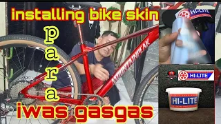 paano mag lagay ng bike skin sa ating mtb?