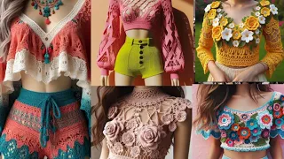 Crochet Tops Designs | Knitted wool Tops (Share Ideas)Designs #crochet #knitted #design