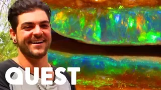 The Young Guns Find $20,000 Of Beautiful Crystal Opal | Outback Opal Hunters