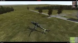 ARMA2 Посадка подбитого вертолета