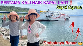 PERTAMA KALI NAIK KAPAL LAUT❗KENA HUJAN 🥶 TRIP BANDA ACEH KE PULAU SABANG 🛳 🏖 | QIFA AGUNG