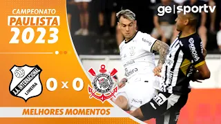 INTER DE LIMEIRA 0 X 0 CORINTHIANS | MELHORES MOMENTOS | PAULISTA 2023  | ge.globo