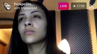 TRIPPIE REDD GOES LIVE WITH FVCKLOVE ON INSTAGRAM FANS WANNA KNOW WHO SHE IS?