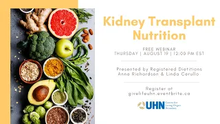 Kidney Transplant Nutrition Webinar