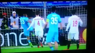 HULK SCORES AMAZING GOAL! Zenit vs Sevilla 23/4/2015 European League