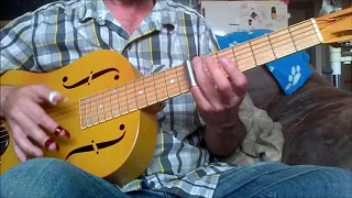 Little Red Rooster Slide Guitar Improvising in Open G