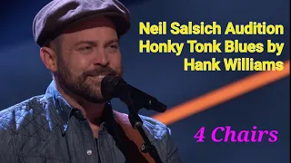 Neil Salsich "Honky Tonk Blues" by Hank Williams 4 CHAIRS | Auditions | The Voice 2023