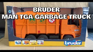 UNBOXING BRUDER MAN TGS Garbage Truck