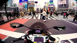 Ducati Panigale 1199 S Tricolore with Termignoni | Riding around Shibuya, Tokyo