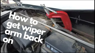 wiper arm not moving. How to fix Windshield Wiper Linkage. Loose wiper Linkage.