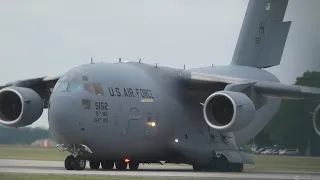 American C-17 Landing at Wunstorf Air Base (ETNW)
