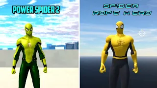 Power Spider 2 Vs Spider Rope Hero | SBS Gameplay comparison!!