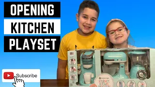 Opening Kitchen Appliance PLAYSET for Kids