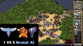 Red Alert 2 Yuri's Revenge Gameplay I 1 Yuri vs 5 America