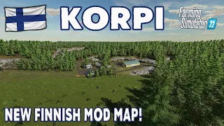 “KORPI (WILDERNESS)” FS22 MAP TOUR! | NEW FINNISH MOD MAP! | Farming Simulator 22 (Review) PS5.