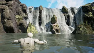 Fluid Flux - Real-time waterfall simulation [Unreal Engine]